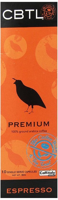 CBTL Premium Espresso Capsules By The Coffee Bean & Tea Leaf, 10 Count Box N4