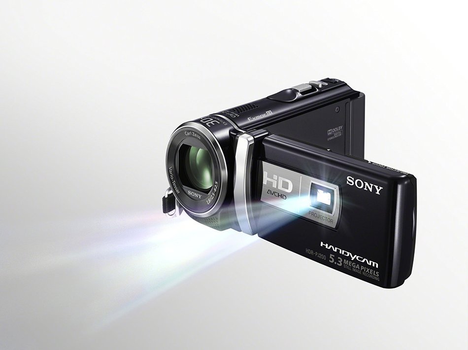 Sony HDR-PJ200 High Definition Handycam 5.3 MP Camcorder with 25x Optical Zoom and Built-in Projector (Black)... N3