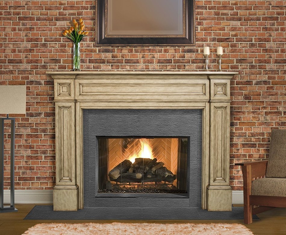 Pearl Mantels 140-56 Classique Unfinished Fireplace Mantel, Interior Opening 56-Inch Wide by 42-Inch High N2