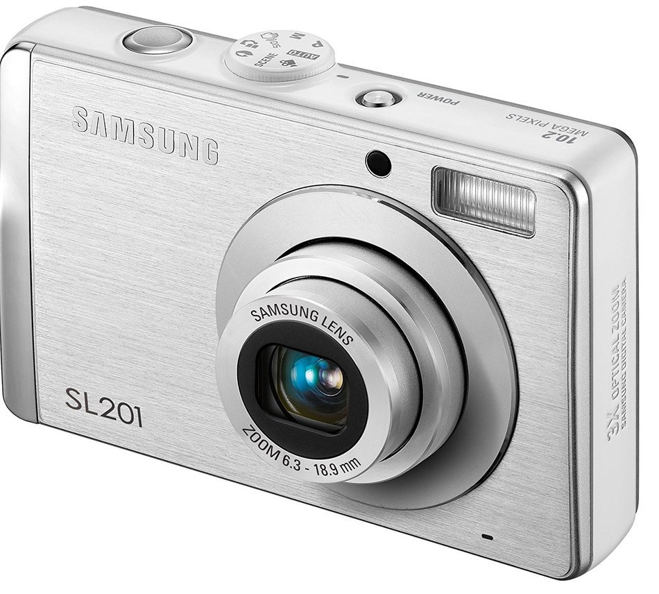 Samsung SL-201 10.2MP Digital Camera with 3x Optical Zoom (Silver)