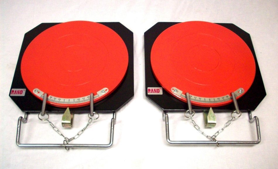 Rand Wheel Alignment Turntables/plates/turn/tables/pads/tie Rod Adjustment Set of 2
