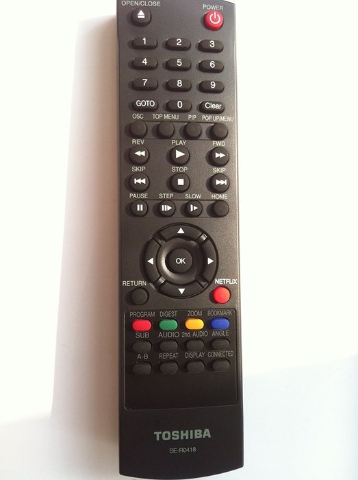 New Toshiba blu-ray Blue ray dvd player BD Remote SE-R0418 work for almost all TOSHIBA Brand Blu-ray DVD BD Player...