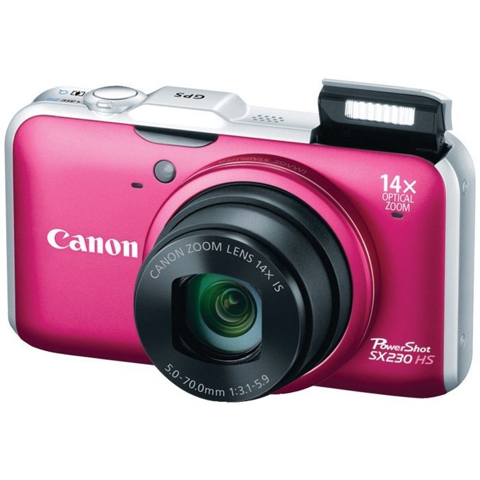 Canon PowerShot SX230 HS 12.1 MP CMOS Digital Camera with 14x Image Stabilized Zoom 28mm Wide-Angle Lens and 1080p... N9
