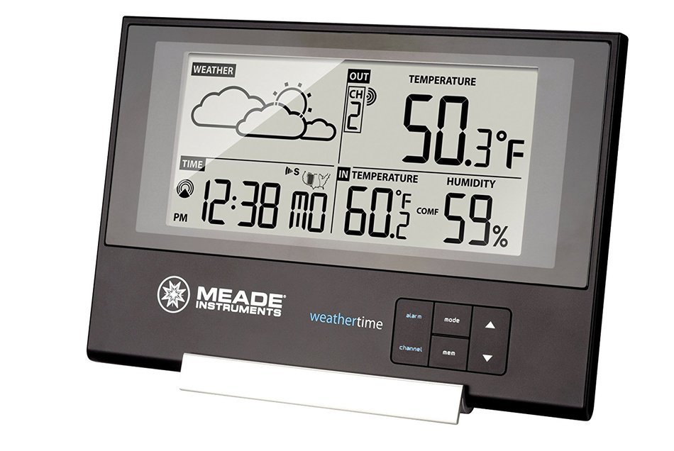 Meade Instruments TE346W Slim Line Personal Weather Station with Atomic Clock