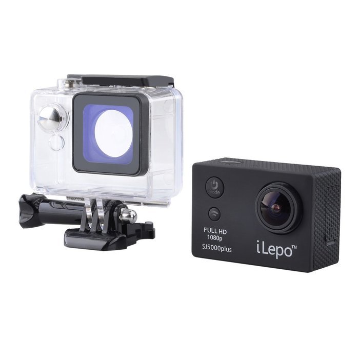 Waterproof Multi-Function 2.0" LCD Sport Action 1080P HD Camcorder Camera w/ Wi-Fi - Black N2