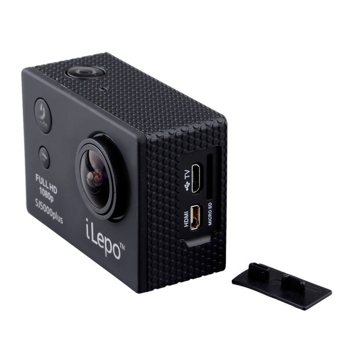 Waterproof Multi-Function 2.0" LCD Sport Action 1080P HD Camcorder Camera w/ Wi-Fi - Black N3