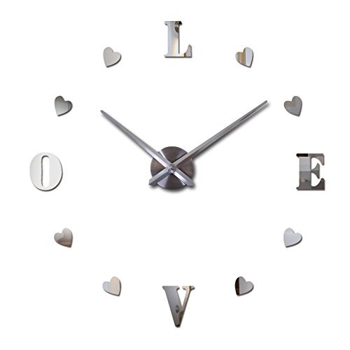 EverTrust(TM) new wall clock reloj de pared quartz watch europe horloge home living room 3d acrylic mirror vintage...