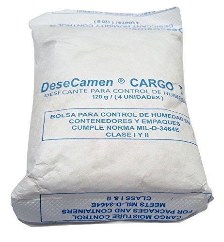 120 Gram Tyvek Silica Gel Packets - 5 Packs - Camen Desecamen