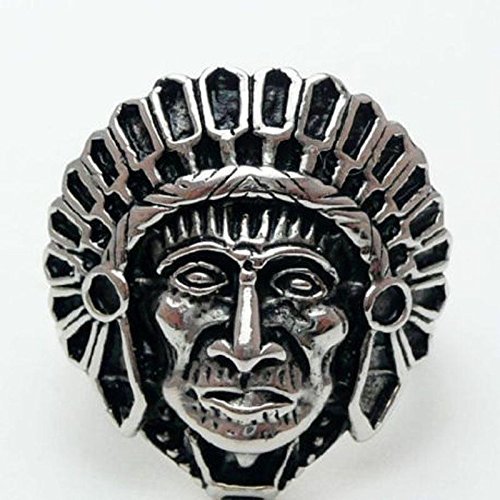 Black Silver Native American Indian Chief Knuckle Rings Statement Jewelry#8-11 (8)