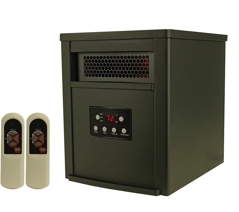 (2) LifeSmart LifePro 6 Element 1500W Electric Infrared Heaters N4