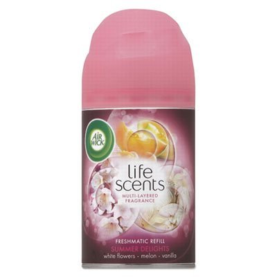 Freshmatic Life Scents Ultra Refill, Summer Delights, 6.17 oz Aerosol, 6/Carton, Sold as 1 Carton, 6 Each per...