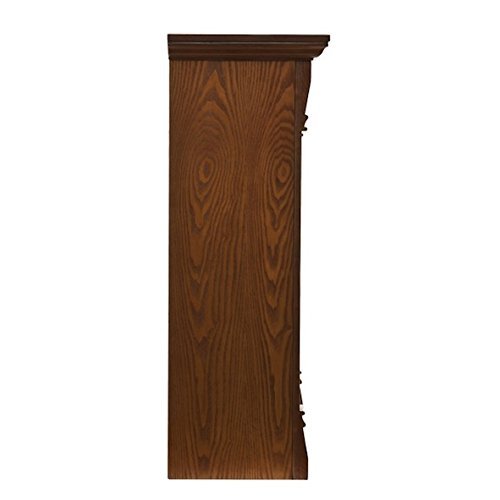 Upton Home Stonegate Antique Stone Stacked Oak Electric Fireplace N4