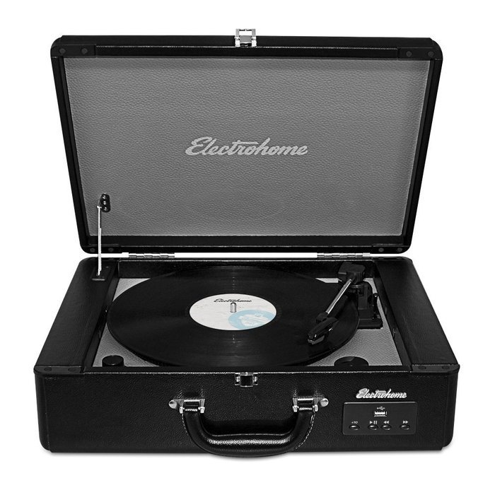 Electrohome Archer Vinyl Record Player Classic Turntable Stereo System with Built-in Speakers, USB for MP3s, Headphone... N2