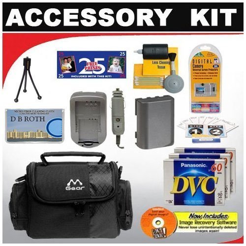 Deluxe DB ROTH Accessory Kit for the Canon ZR950 1.07mp Minidv Camcorder Canon ZR900 MiniDV Camcorder Canon ZR930...