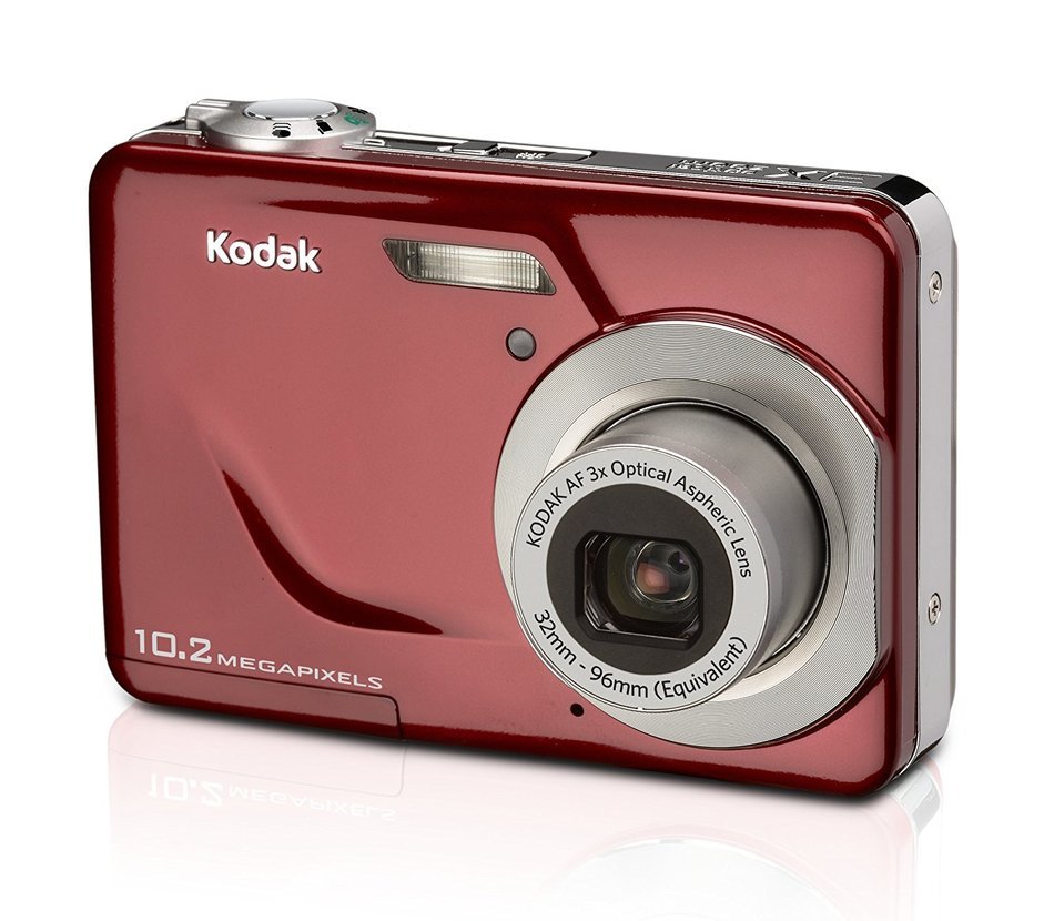 Kodak EasyShare C180 10.2MP Digital Camera with 3x Optical Zoom and 2.4 inch LCD - Red N12