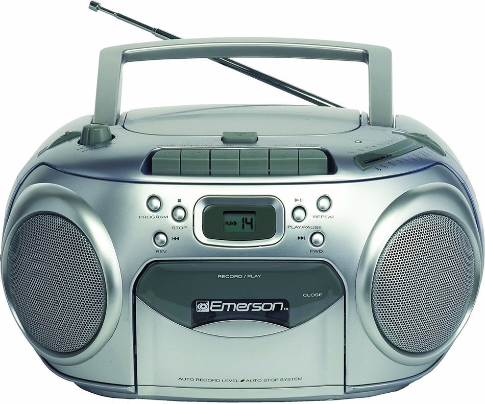 Emerson Portable Radio CD Player with Cassette Recorder (PD6548SL)