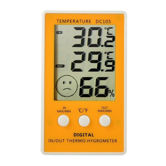 WiseField Digital Thermometer Hygrometer LCD Indoor Outdoor Temperature Humidity Meter N5