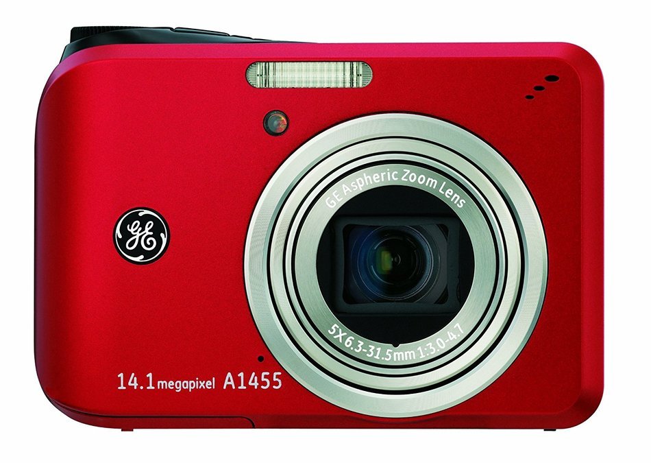 GE A1455 14MP Digital Camera with 5X Optical Zoom and 2.7-Inch LCD with Auto Brightness (Silver)