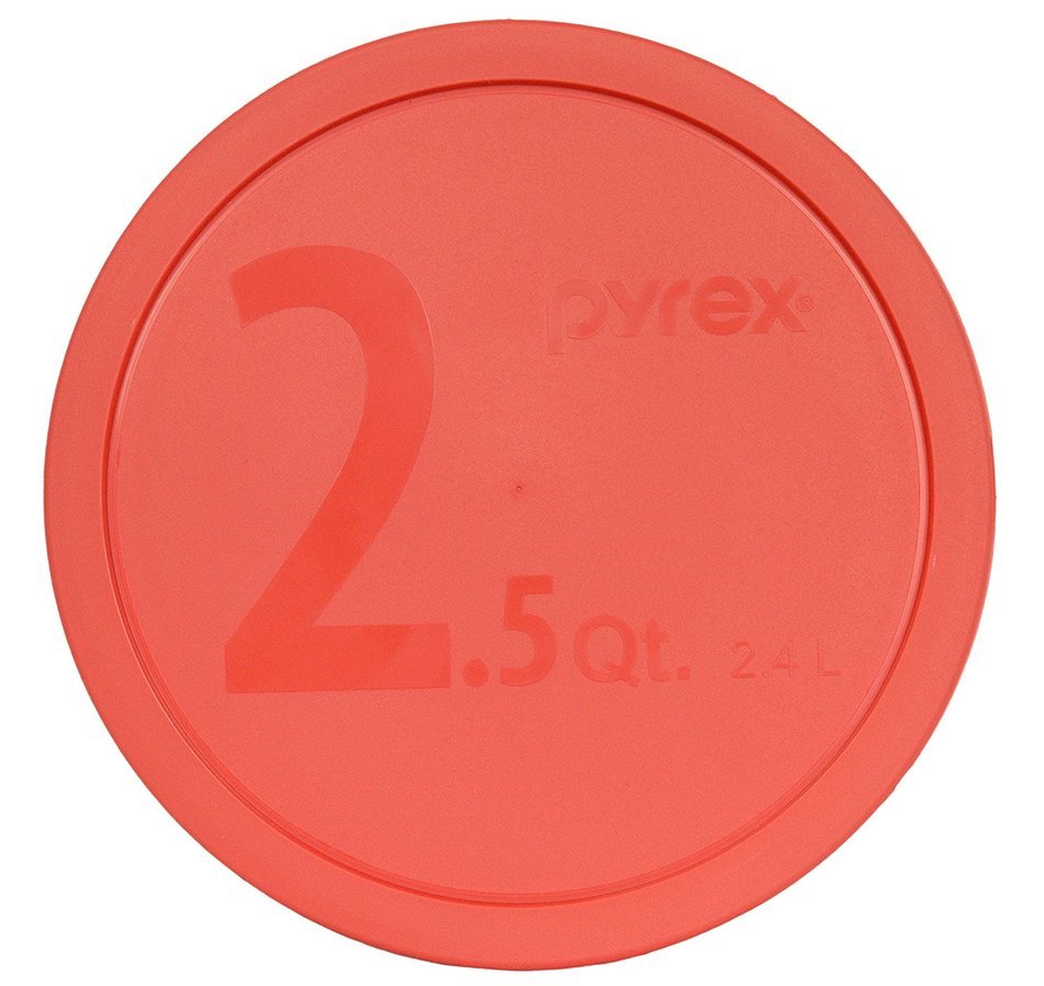 Pyrex 325-PC Round 10-inch Dia. Butterfly Orange 2.5-Quart (2.4L) Mixing Bowl Lid N2