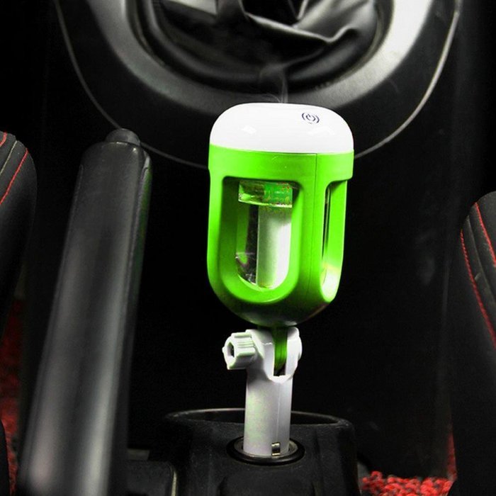 Leewa Freshener Travel Car Portable Air Humidifier - 50ml Water Capacity (Green) N4