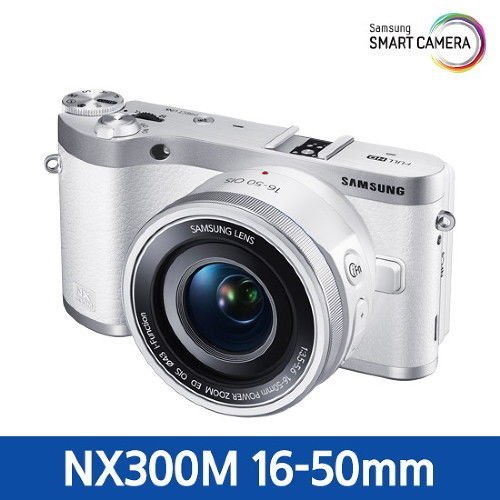 Samsung Digital Camera VLUU NX300M 16-50mm + 16GB White Color