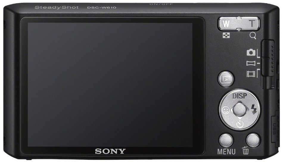 Sony Cyber-shot DSC-W610 14.1 MP Digital Camera with 4x Optical Zoom and 2.7-Inch LCD (Black) (2012 Model) N3