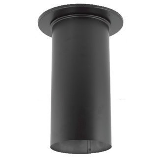 195608 8"x 14" Slip Connector Black Stovepipe