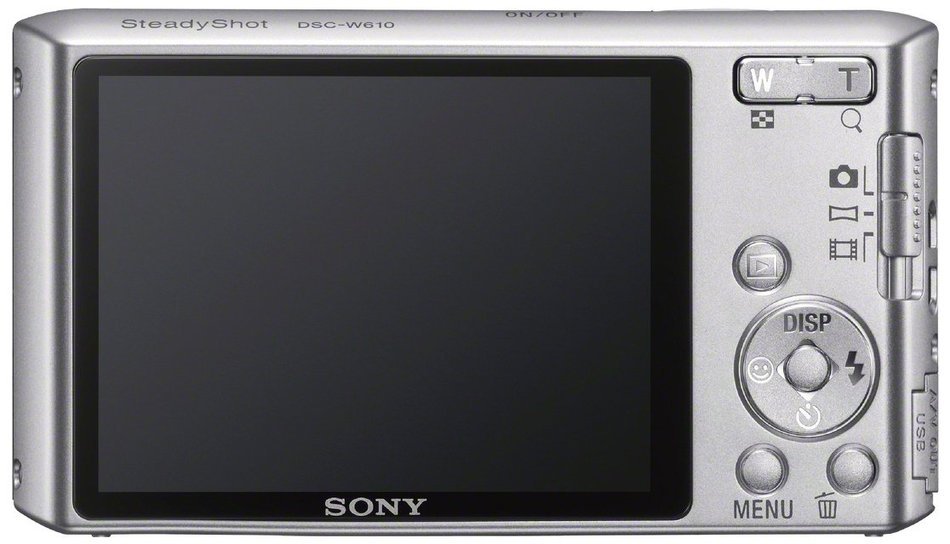 Sony Cyber-shot DSC-W610 14.1 MP Digital Camera with 4x Optical Zoom and 2.7-Inch LCD (Black) (2012 Model) N6