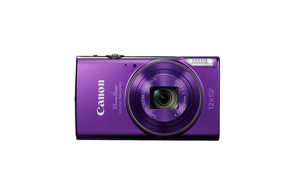 Canon PowerShot ELPH 360 HS (Purple) with 12x Optical Zoom and Built-In Wi-Fi