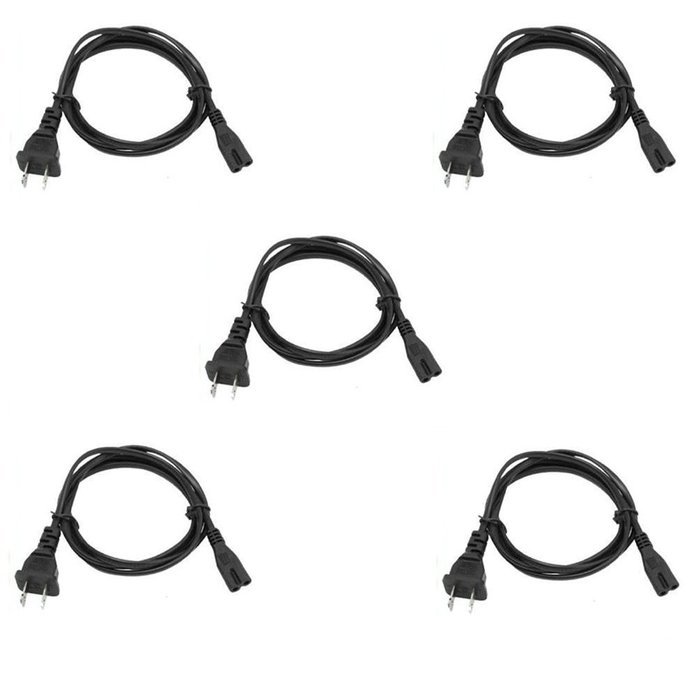 C&E 4 pack, Notebook/Laptop Power Cord, NEMA 1-15P to C7, Non-Polarized, 3 Feet, CNE458569 N4