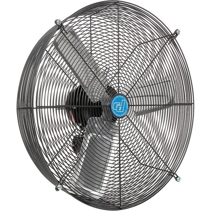 Cd Direct-Drive Guard Mount Exhaust Fan - Two Speeds - 24" Blade Diameter - 120V - -1/4 Hp