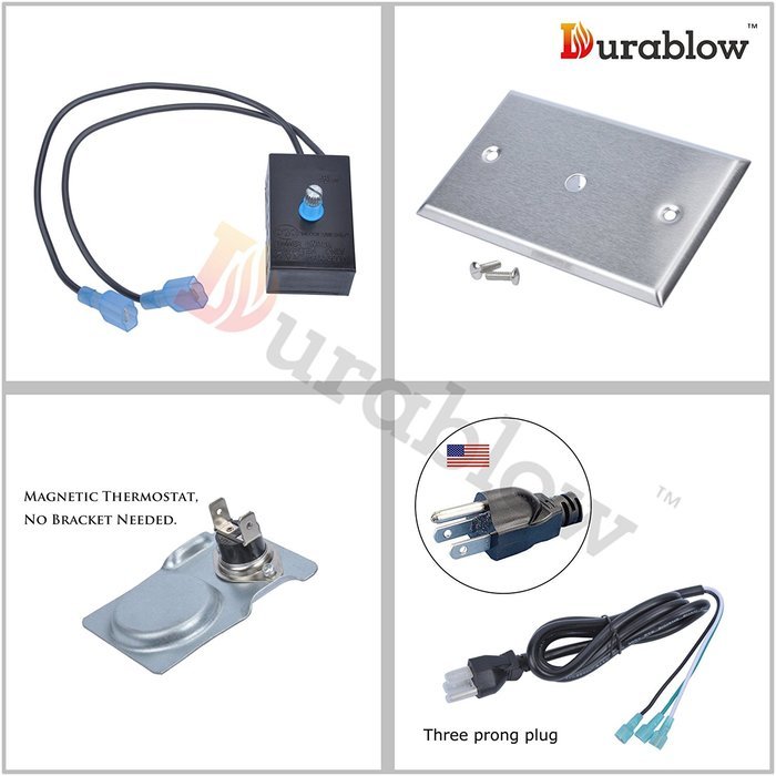 GFK-160, GFK-160A Fireplace Blower Fan Kit for Lennox, Superior, Heat & Glo, QuadraFire, Hearth & Home, Regency... N5