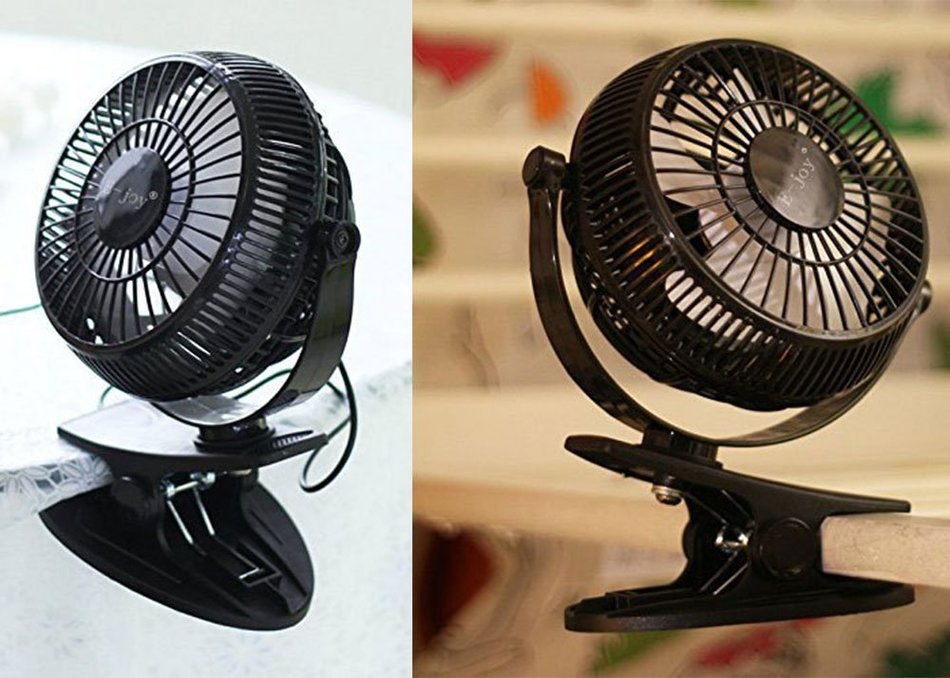 E-joy&reg; Mini USB Powered Flexible Gooseneck Fan LED Cooling Flashing USB Temperature Fan for PC Laptop Notebook... N51