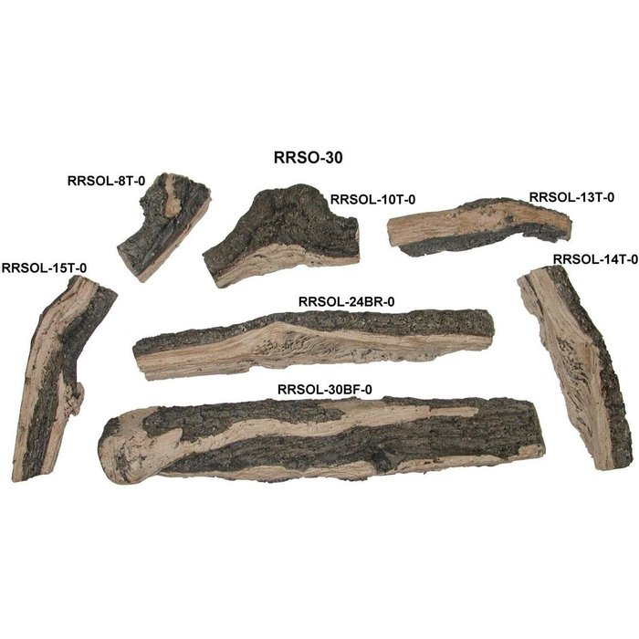 Peterson Gas Logs 30-inch Rugged Split Oak Logs Only No Burner