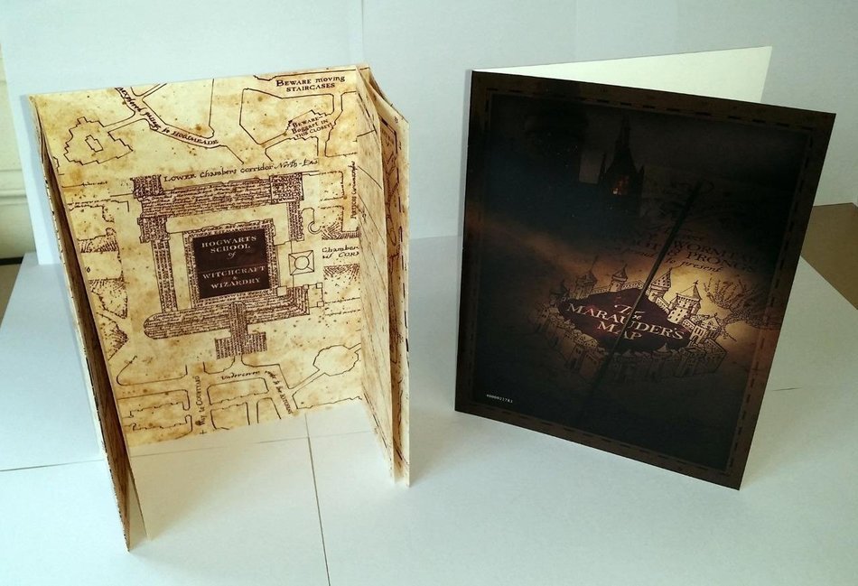 The Marauder's Map Hogwarts School of Witchcraft & Wizardry