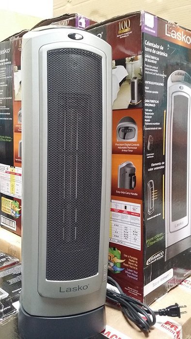 Lasko Ct22539 Ceramic Tower Heater Digital Thermostat, 1500w N2
