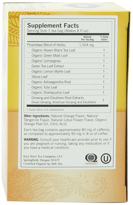 Yogi Tea Bags, Sweet Tangerine for Positive Energy, 16 Count N4