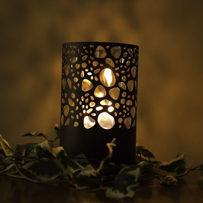 Sunnydaze Black Astratto Ventless Bio Ethanol Tabletop Fireplace N5