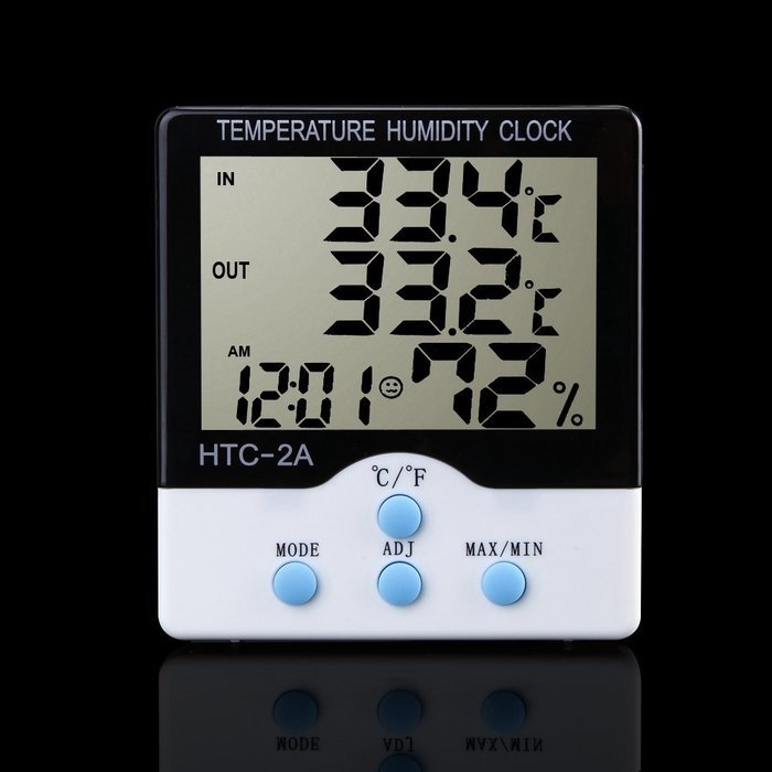 Portable Digital LCD Display Indoor Outdoor Thermometer Hygrometer Humidity Temperature Meter Probe Sensor Cable... N5