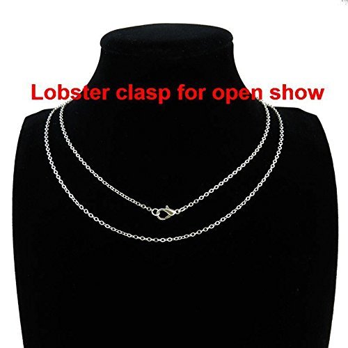 Silver Alloy Science Microscope Pendant Short Chain Collar Necklace 18" Retro