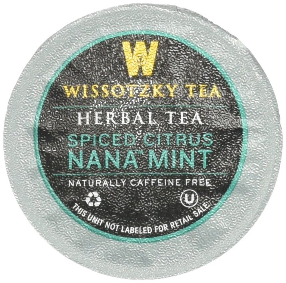 Wissotzky Tea Spiced Citrus Nana Mint Herbal Single Serve Cups for Keurig K Cups, 12 Count N41