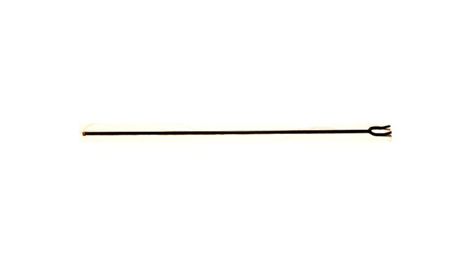 Solid Iron Fire starter Poker, Black Powder Coat Finish 46.25Inches, Handcrafted