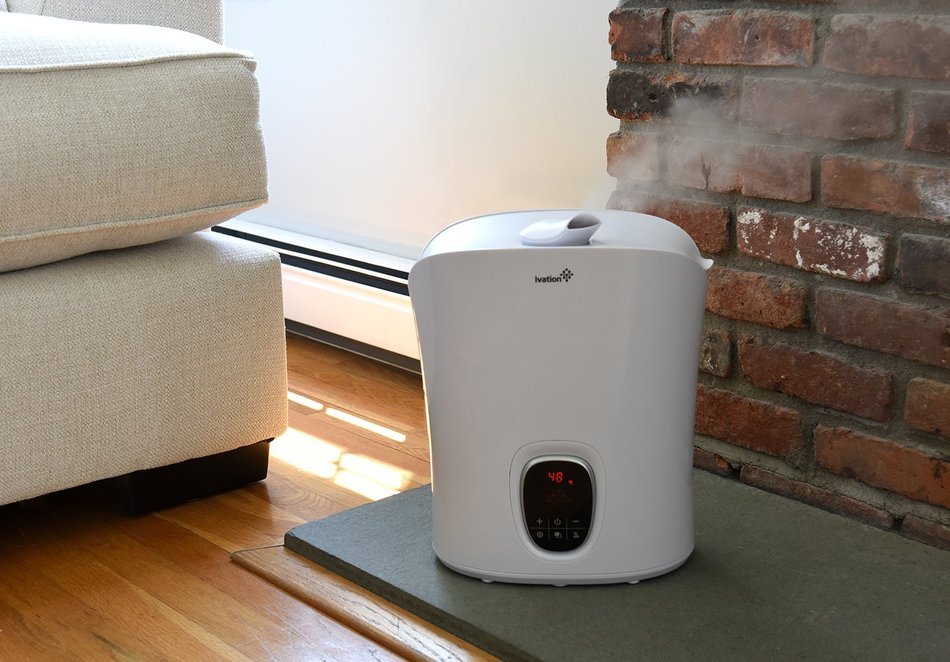 Ivation Digital Humidifier w/LCD Control Panel &ndash; Features Warm & Cool Mist, Timer, Auto Shutoff, Aroma Compartment... N3