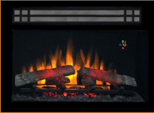 ClassicFlame 26EF022GRA Electric Fireplace Insert with Free Black Trim Kit