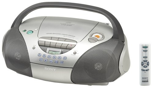 Sony CFD-S300 CD Radio Cassette Recorder Boombox (Silver)