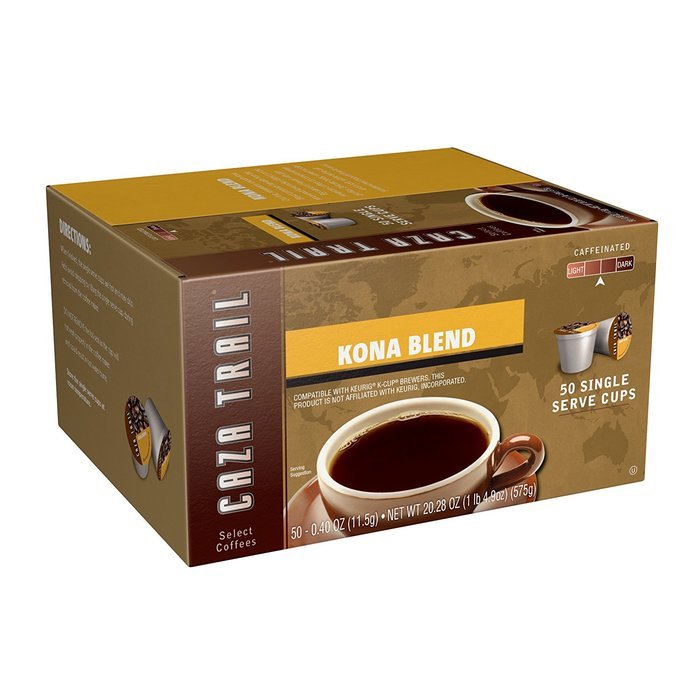 Caza Trail Coffee, Kona Blend, 50 Single Serve Cups N5