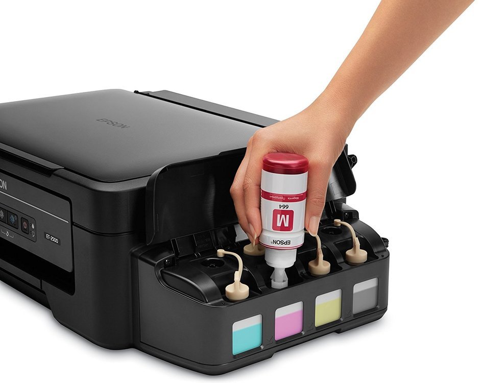 Epson Expression ET-2500 EcoTank Wireless Color All-in-One Supertank Printer with Ink Bundle N5