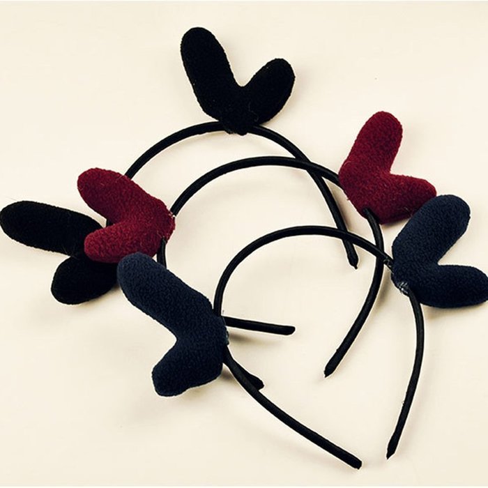 Yaheeda Women Hair Band Headwear,Cute Fawn Cat Ox Ear Shape Solid Headband for Women and Girls N3
