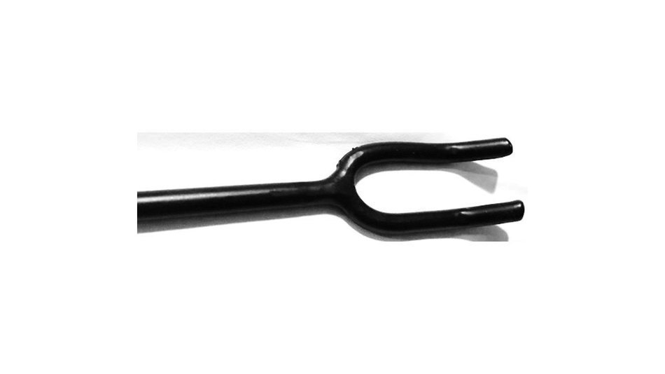 Solid Iron Fire starter Poker, Black Powder Coat Finish 46.25Inches, Handcrafted N2