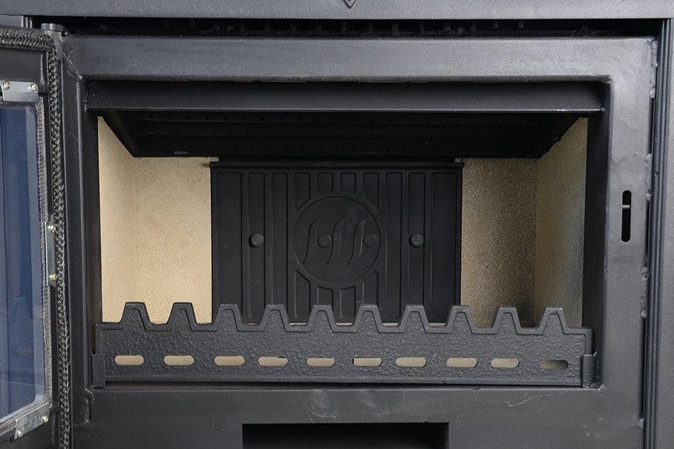 HorseFlame wood burning fireplace insert Matt black N3